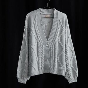 Taylor Swift The Tortured Poets Department Exclusive Grey Cardigan - M/L